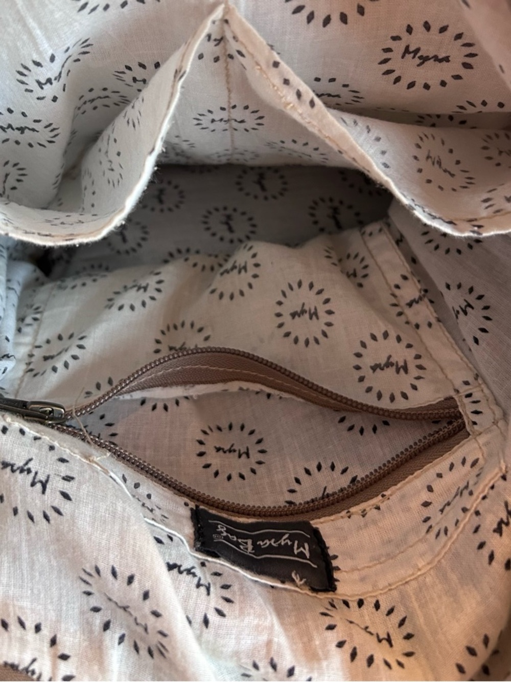 Myra Aztec Backpack Western Convertible Leather Cotton - Picture 9 of 13